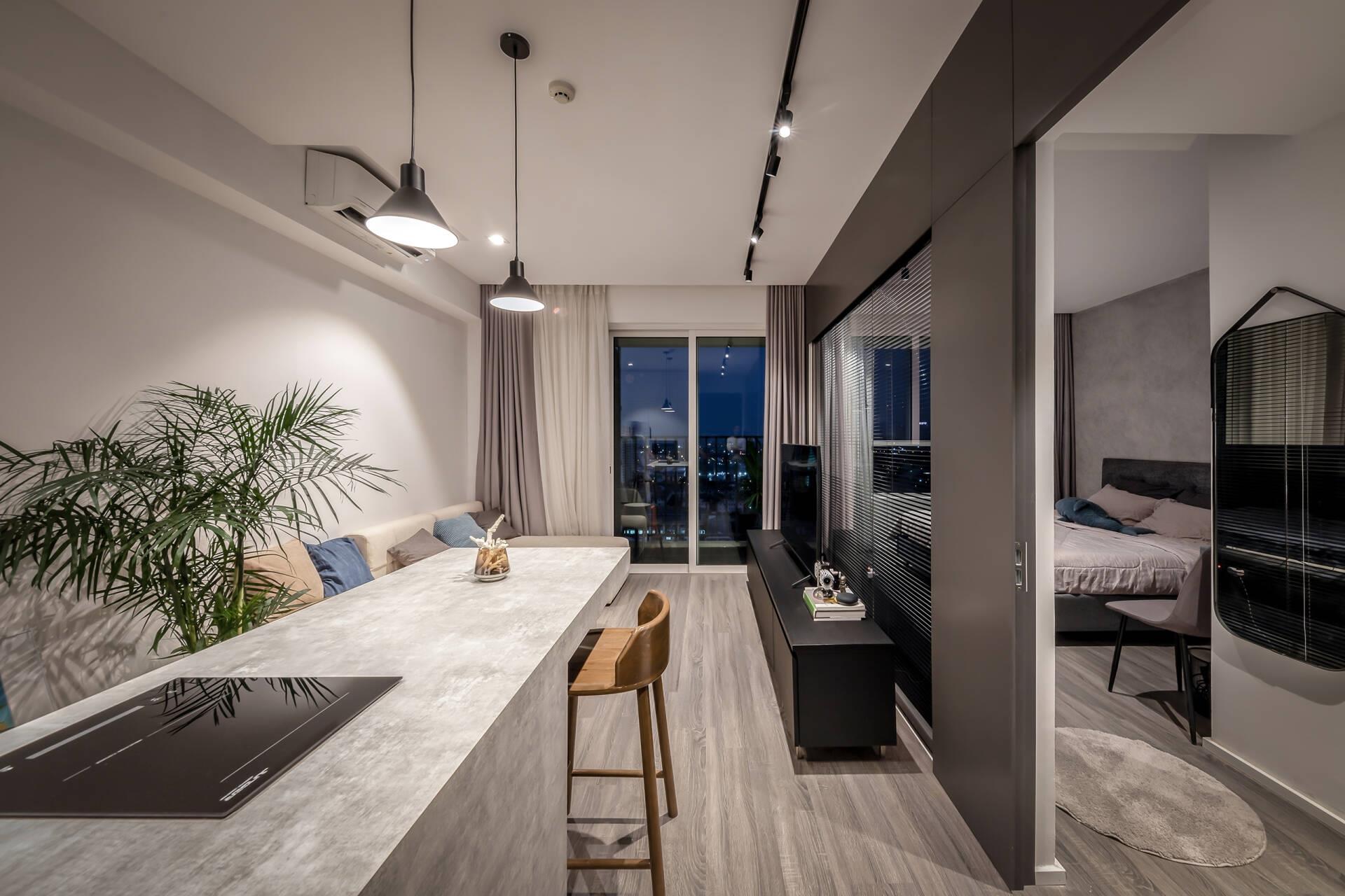 Không gian bếp được bố trí hợp lý, tiện nghi và hài hòa